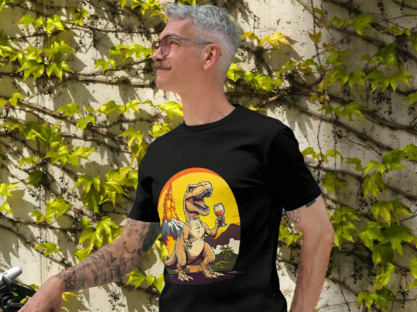 T-shirt T-rex "Vin du jurassic"